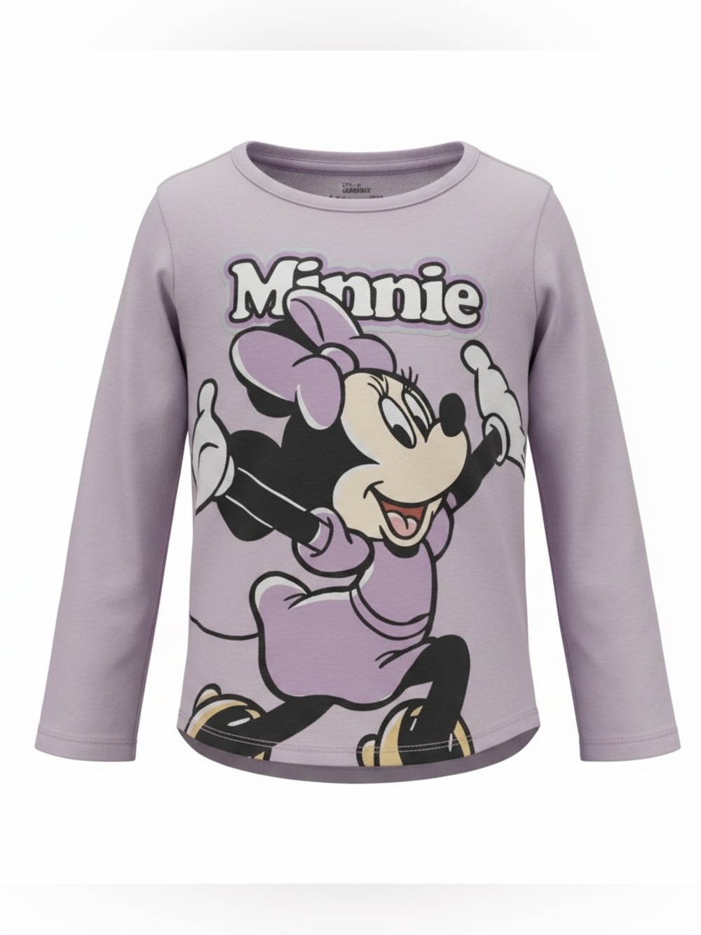 Disney Junior Girls' Lavender Minnie Mouse Long Sleeve Tee Size 5